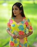Sunlit Garden Floral Kurti