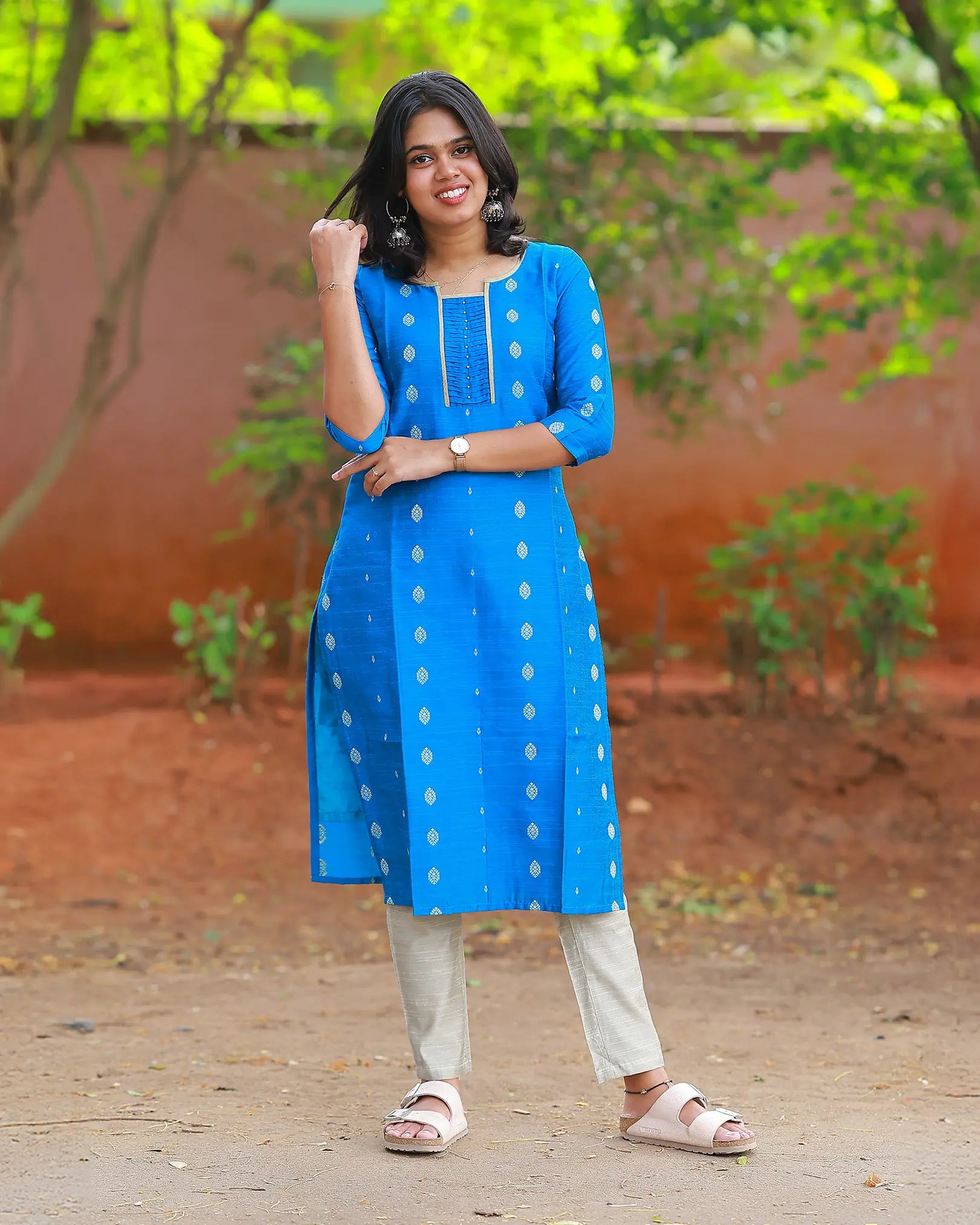 Maya Mugil Kurti set with Duppatta