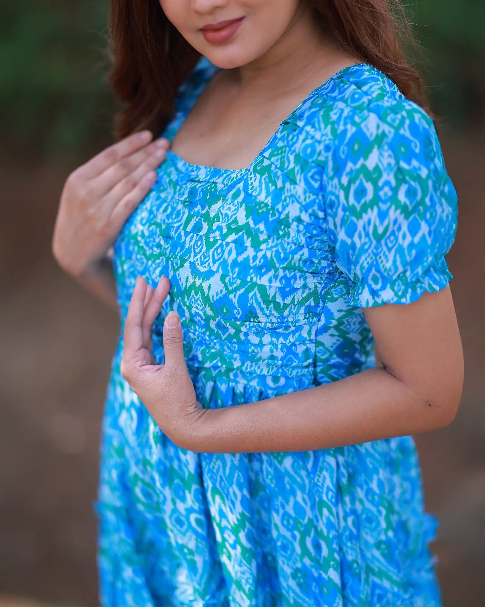 Breeze Blue Frills Dress