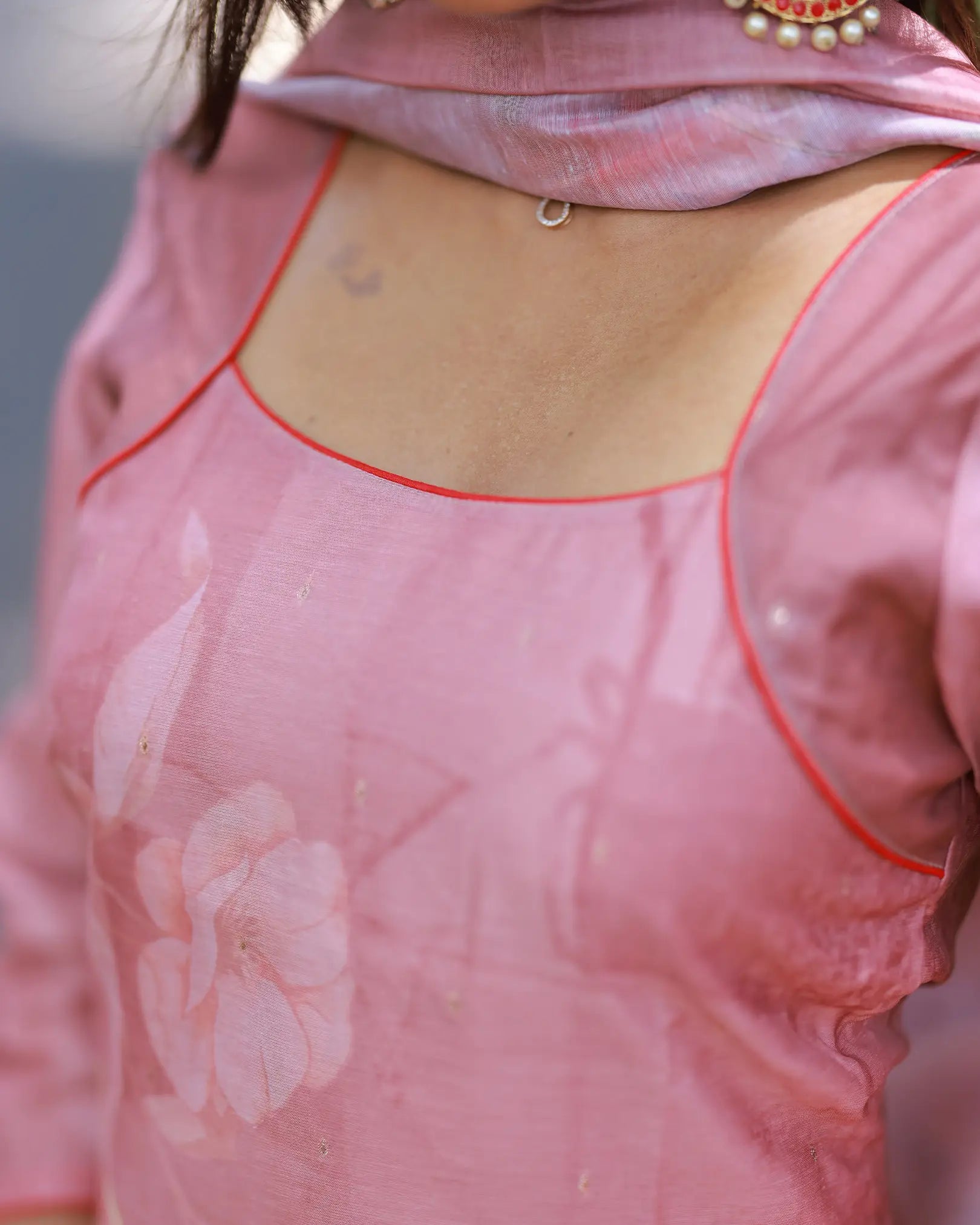 Poondhottam Kurthi Top and Dupatta