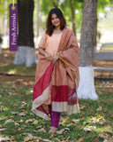 Manjal Poongaatru Kurti set with Dupatta
