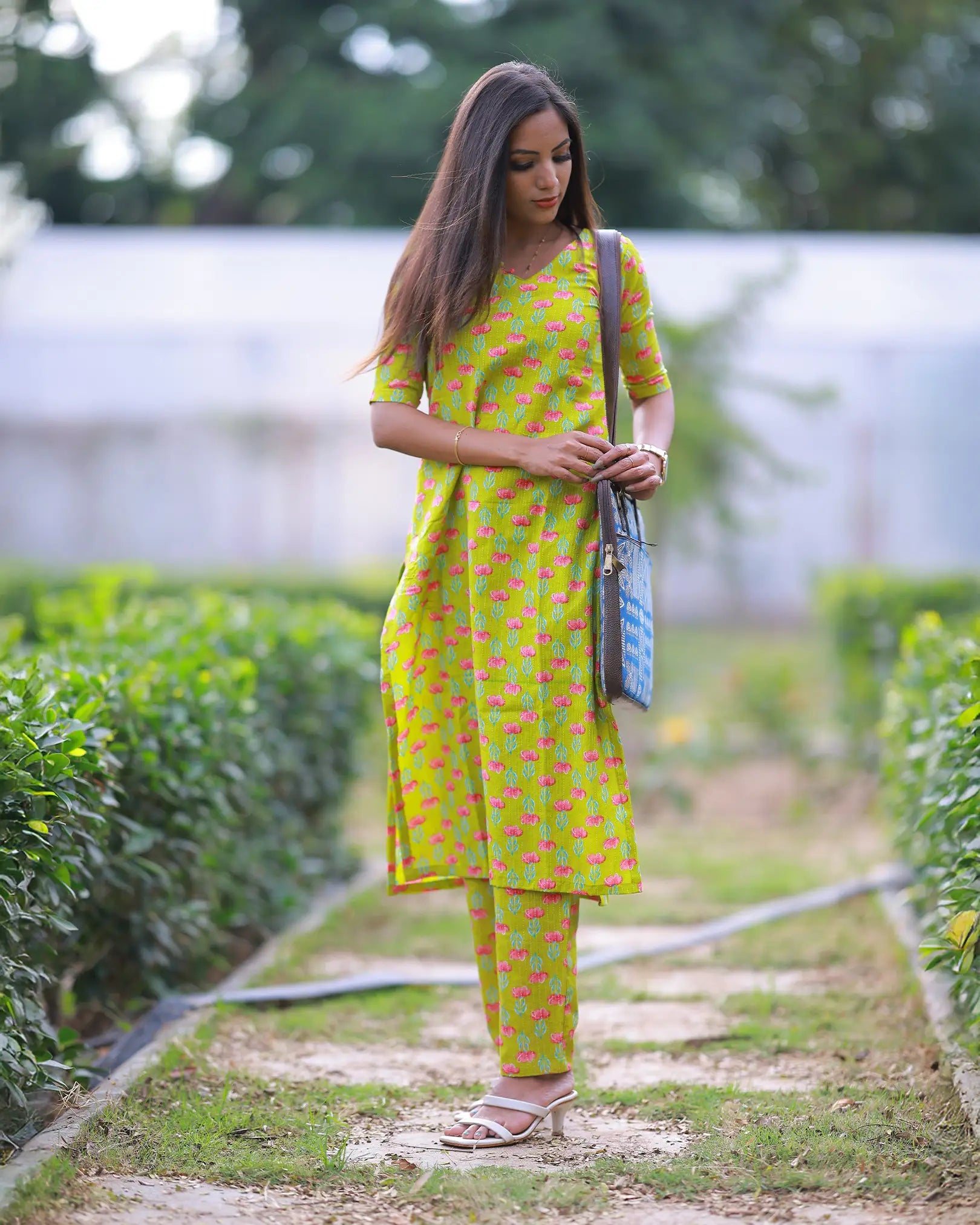 Green Floral Co-ords