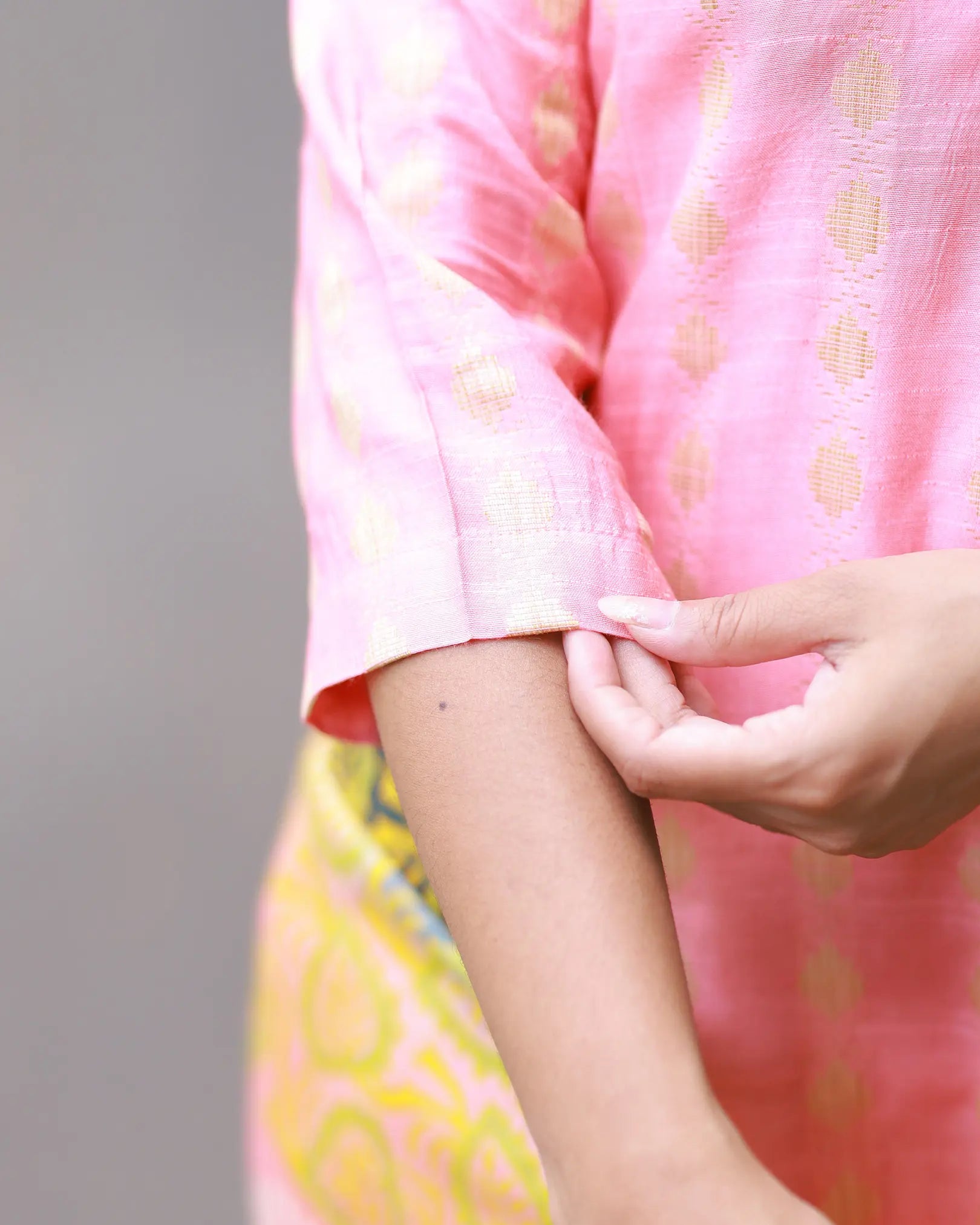 Sunrise Rose Kurti set with Dupatta