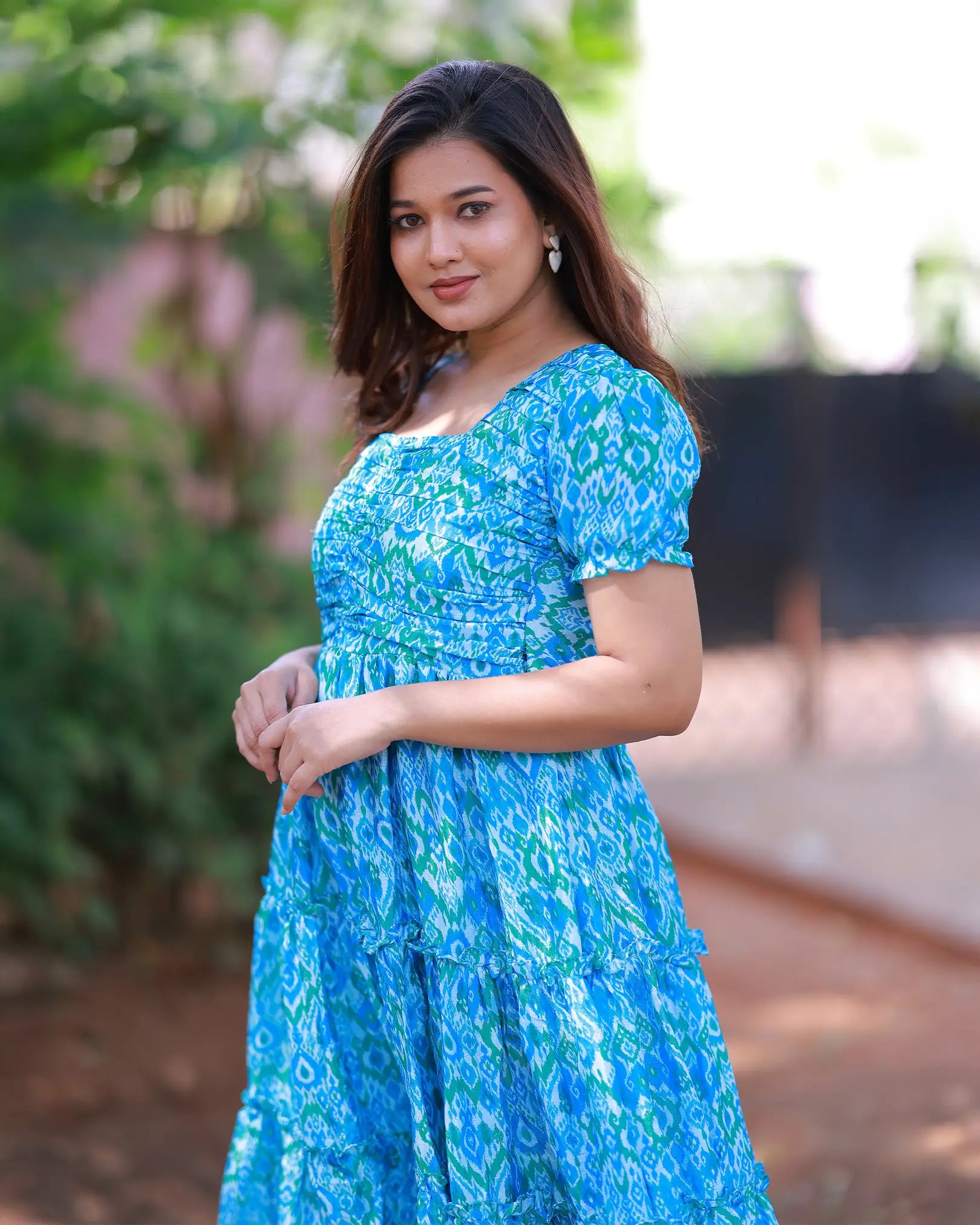 Breeze Blue Frills Dress