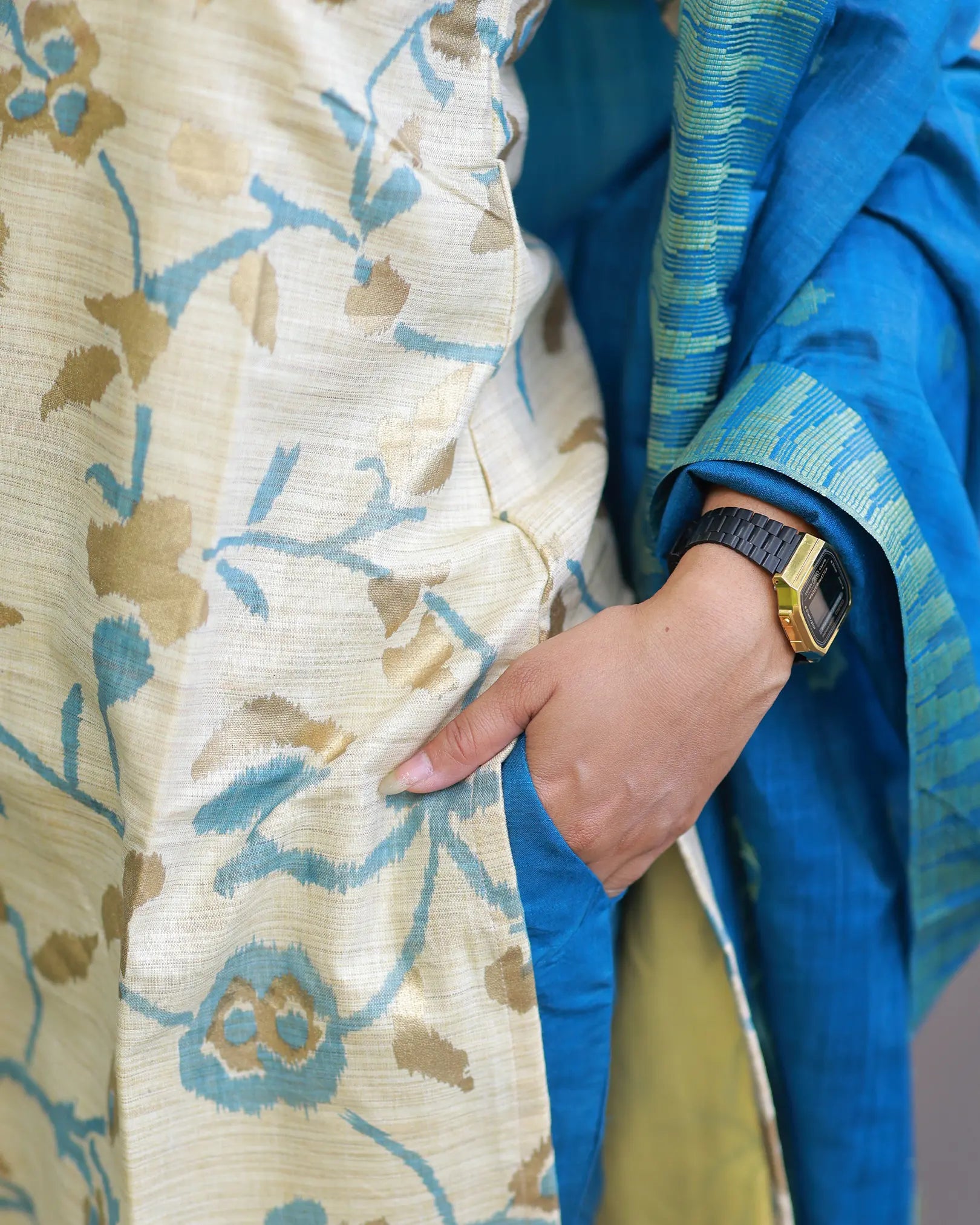Neela Vaanam Kurti set with Dupatta
