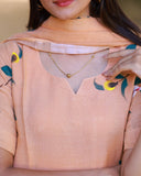 Suva Peach Garden Salwar Top and Bottom