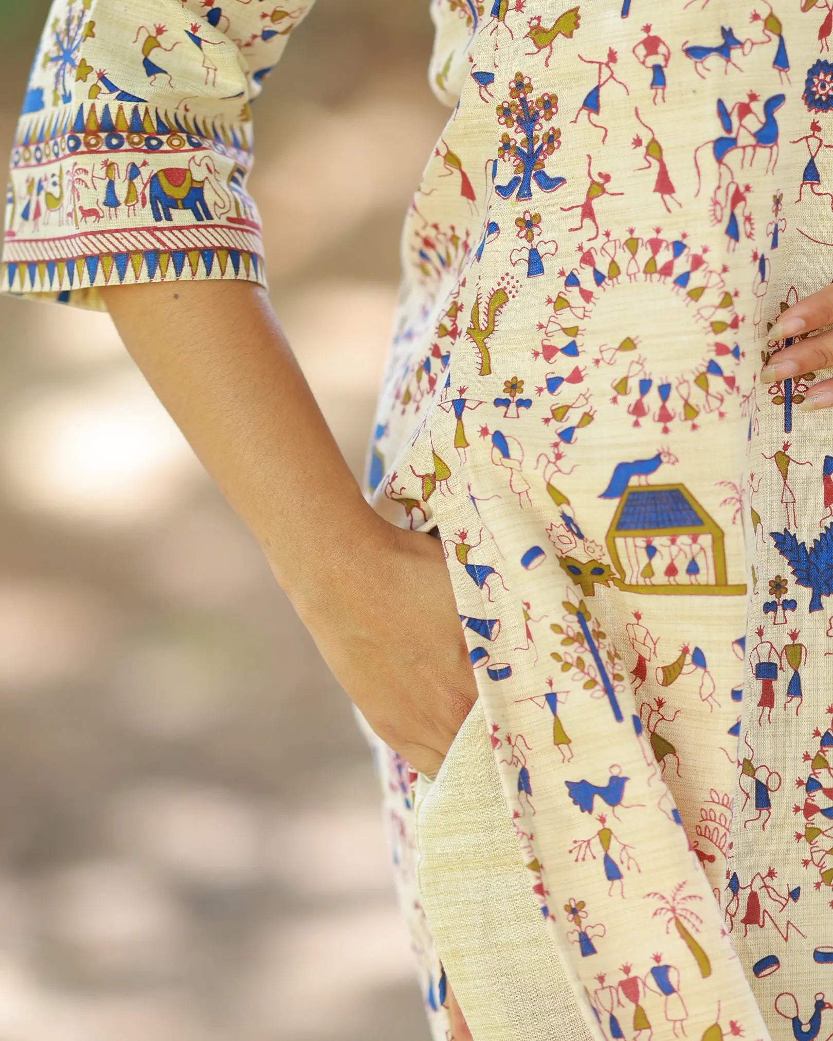 Kalaichithiram Kurti set with Dupatta