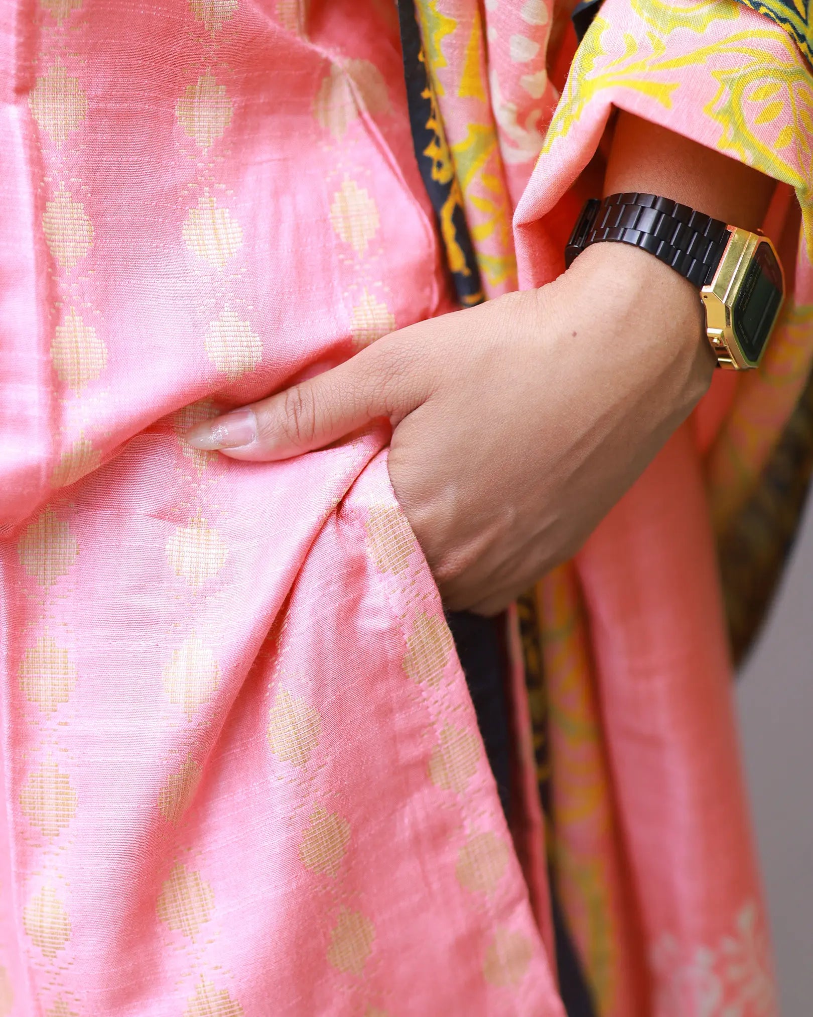 Sunrise Rose Kurti set with Dupatta