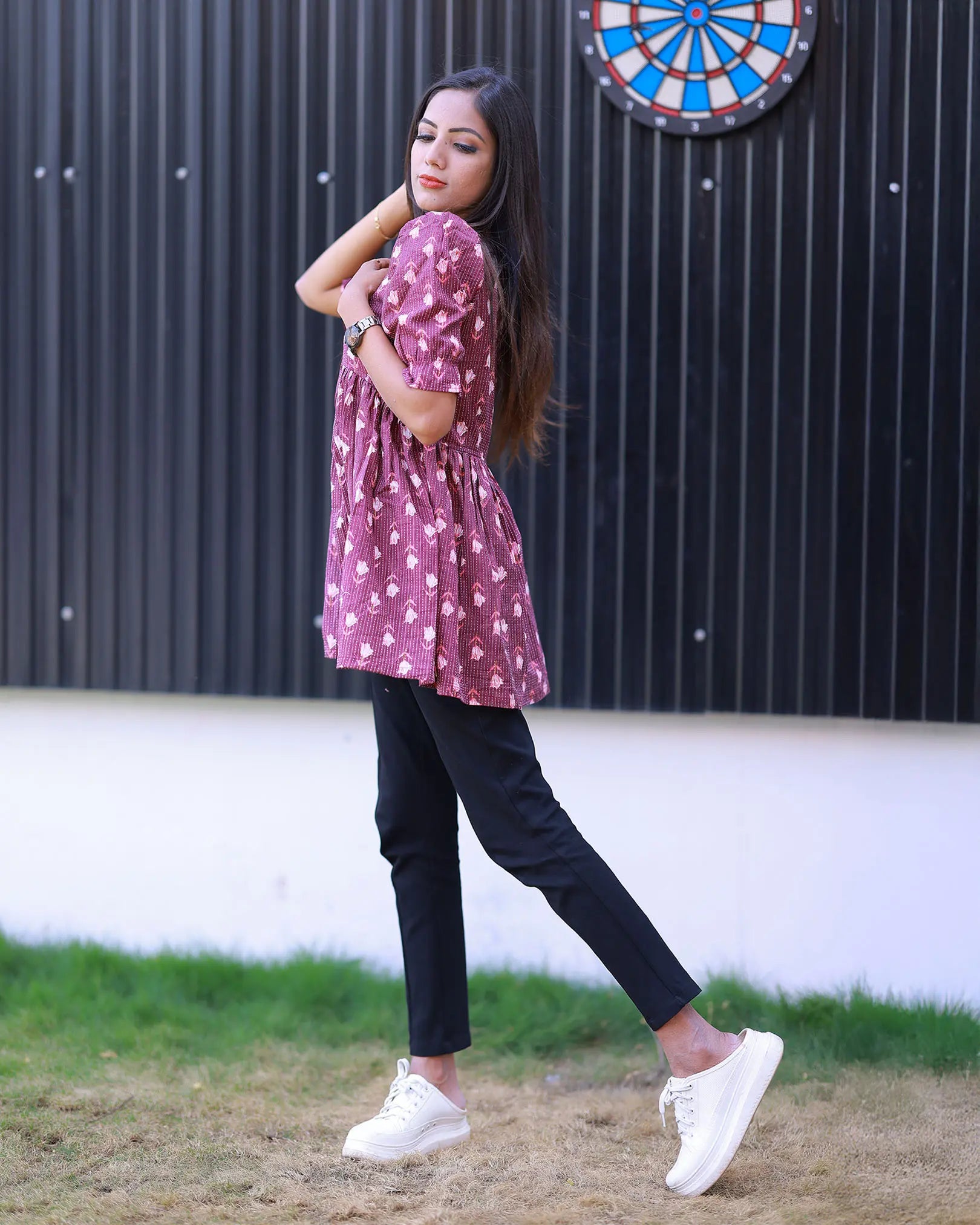 Mulberry Petal Peplum