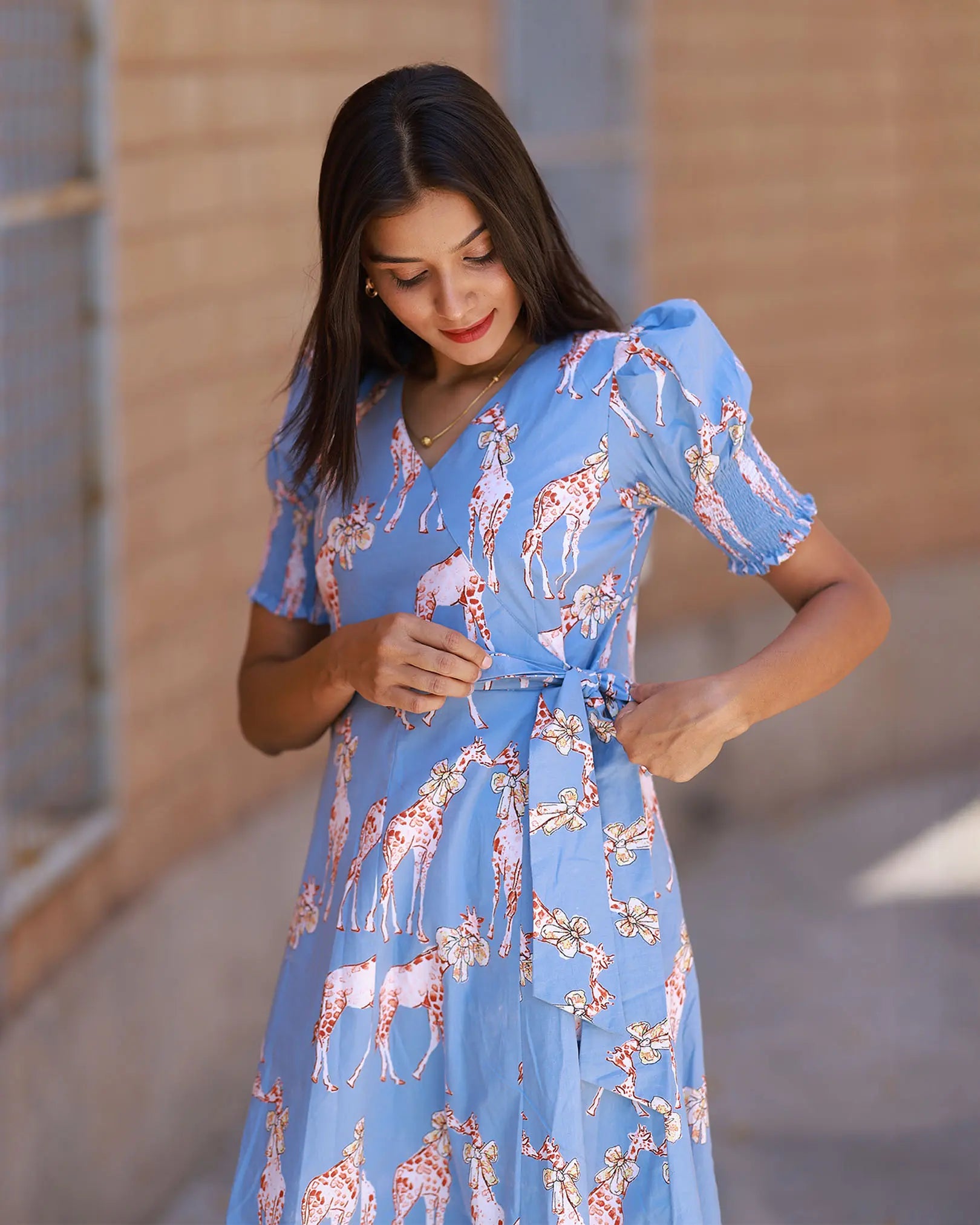 Blue Giraffe Dress