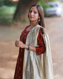Sengadhir Megam Kurti set with Duppatta