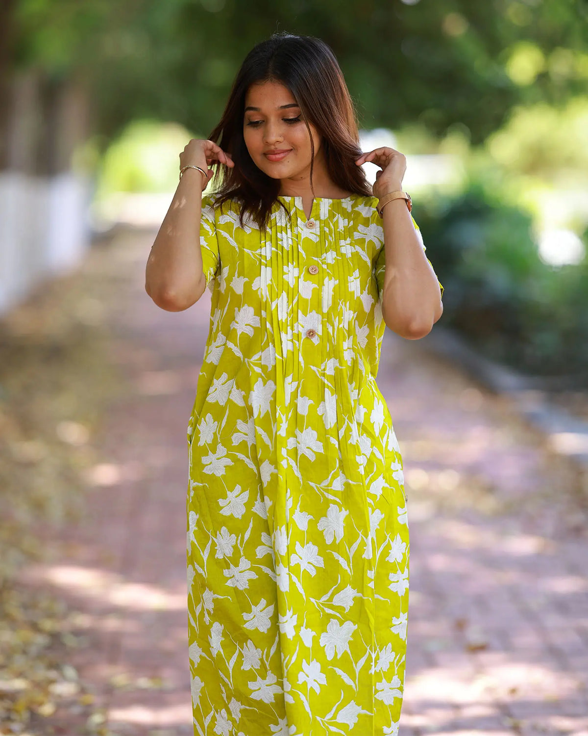 Green Flower Co-ords