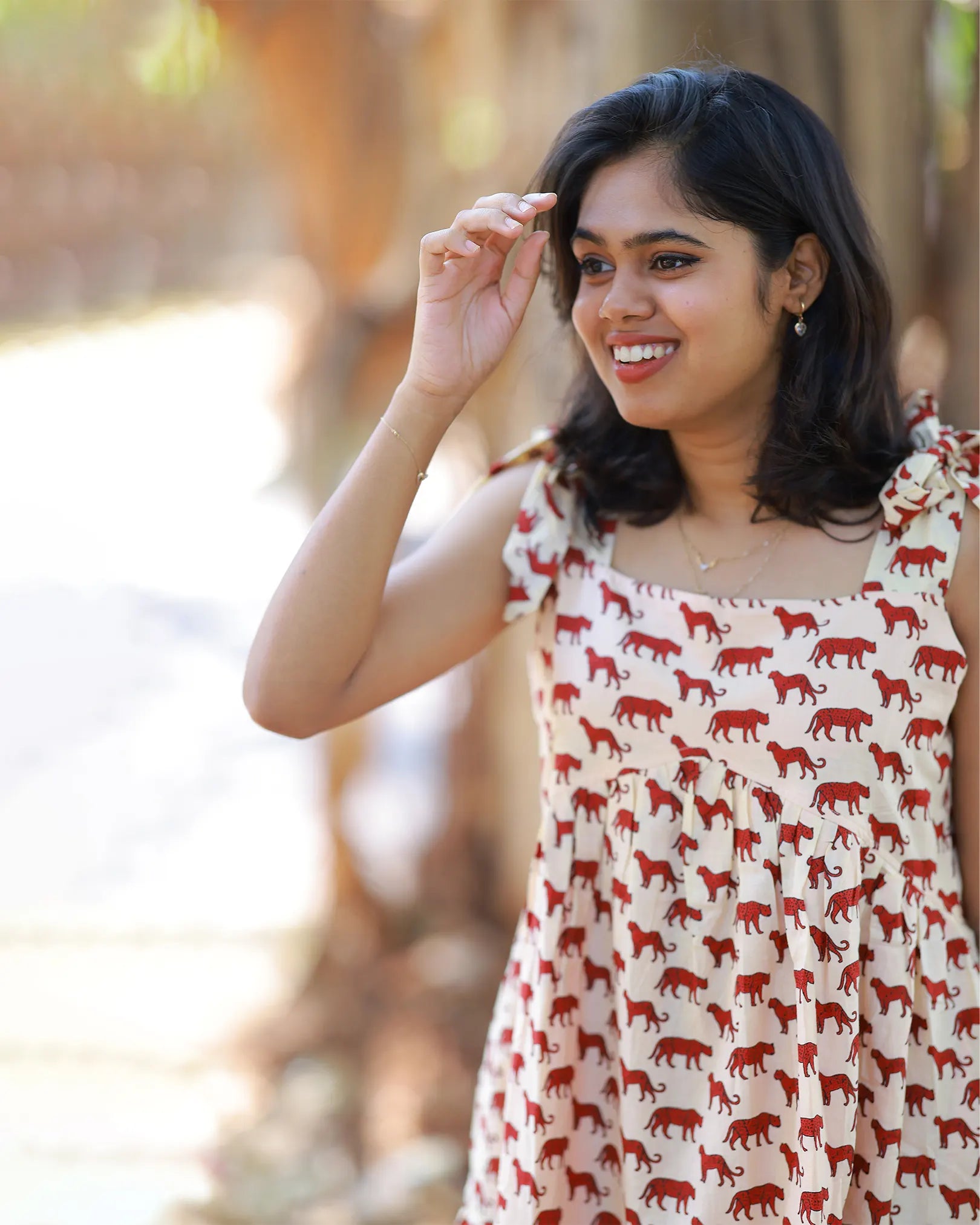 Siragugal Tie-Up Midi Dress