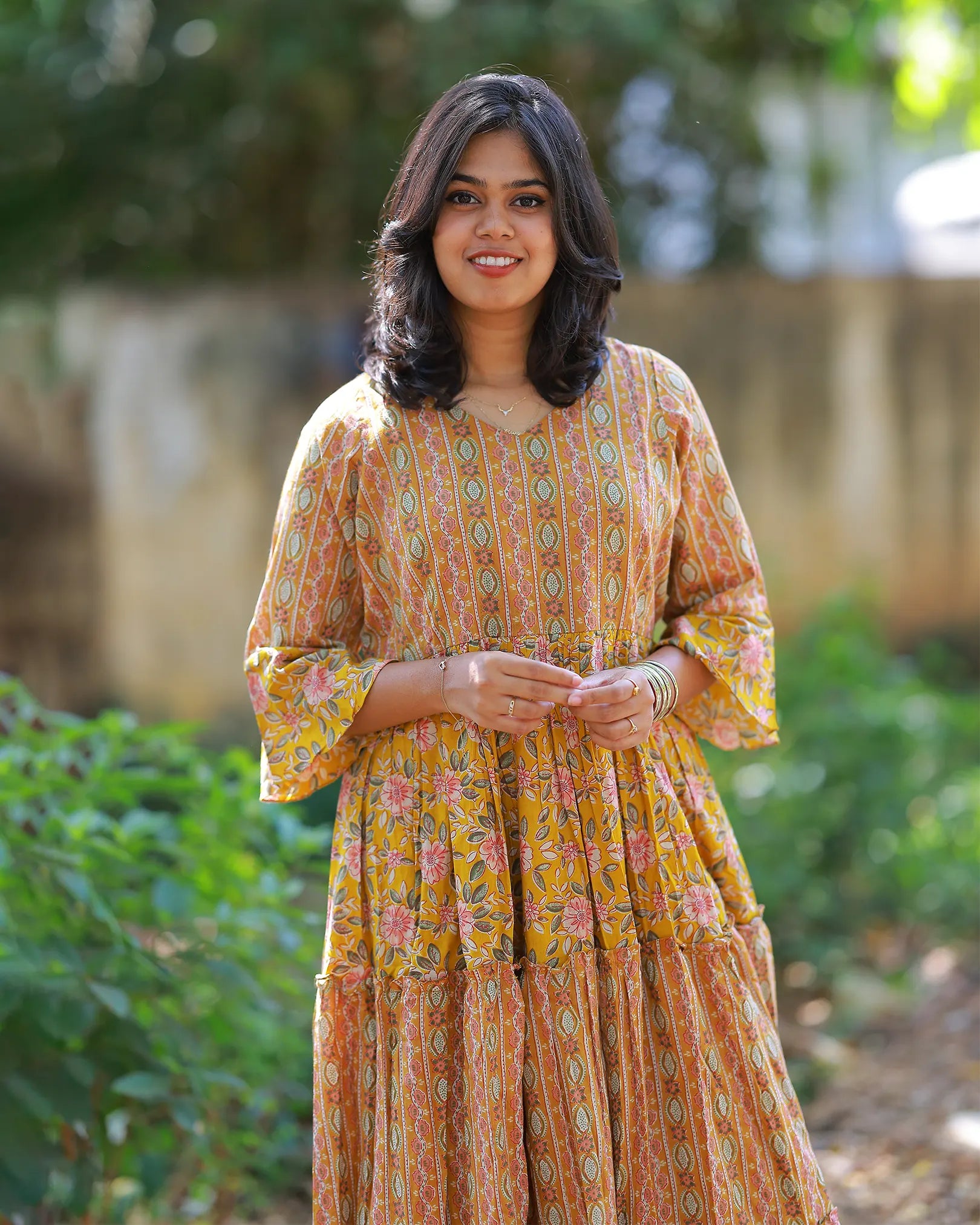 Manjal Poongaatru Maxi Dress