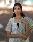 Nila Mazhai Kurti set with Dupatta