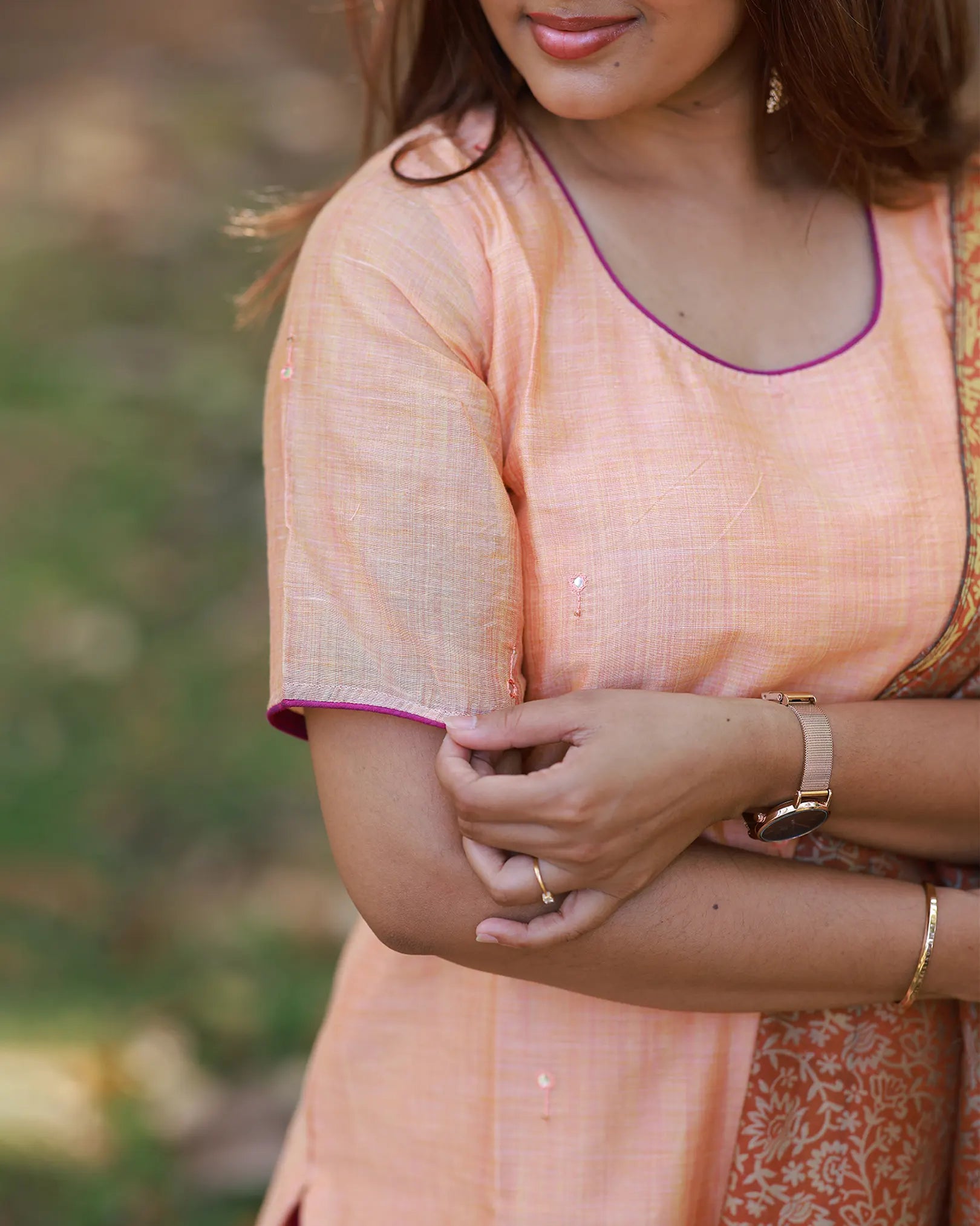 Manjal Poongaatru Kurti set with Dupatta