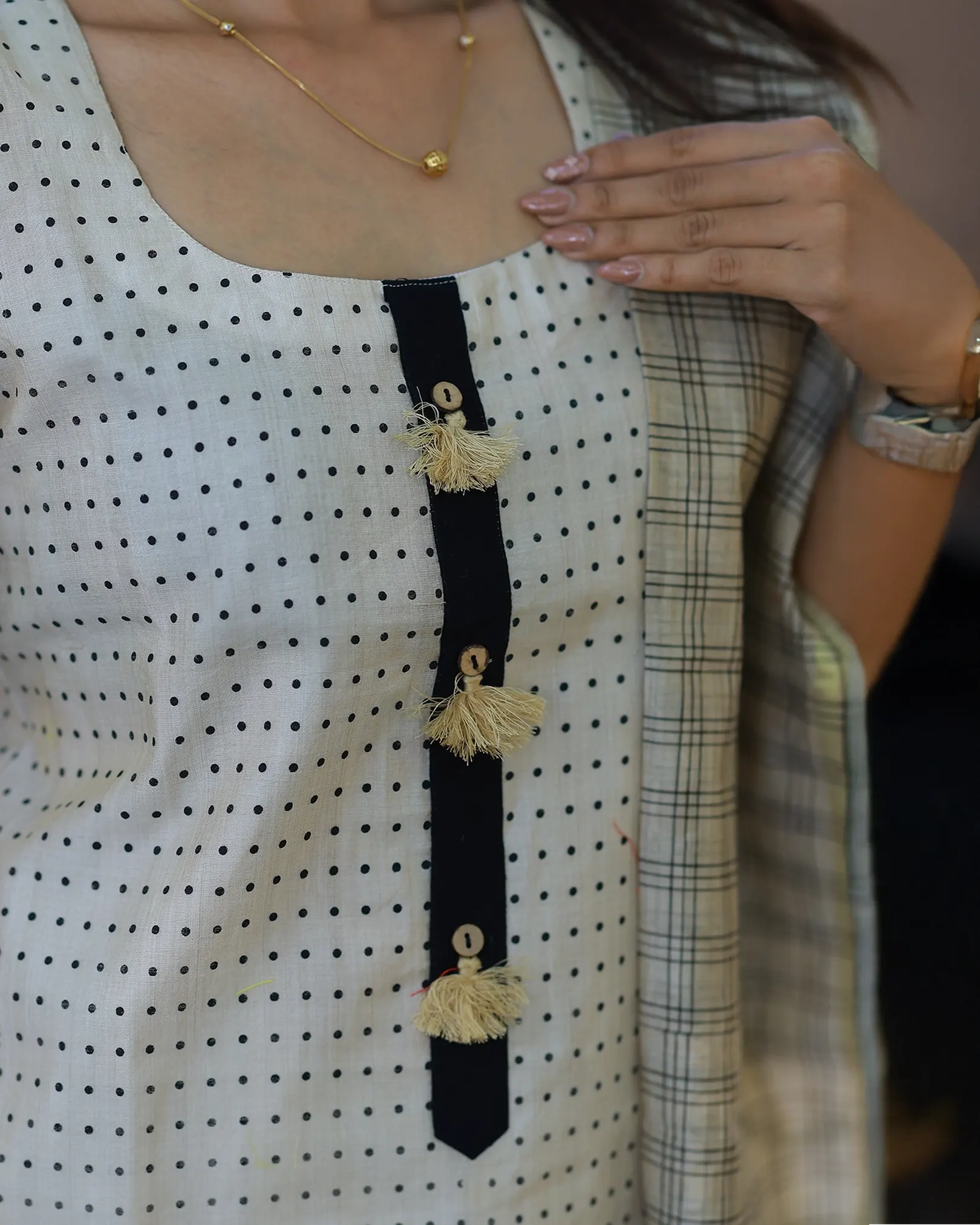 Nila Mazhai Kurti set with Dupatta