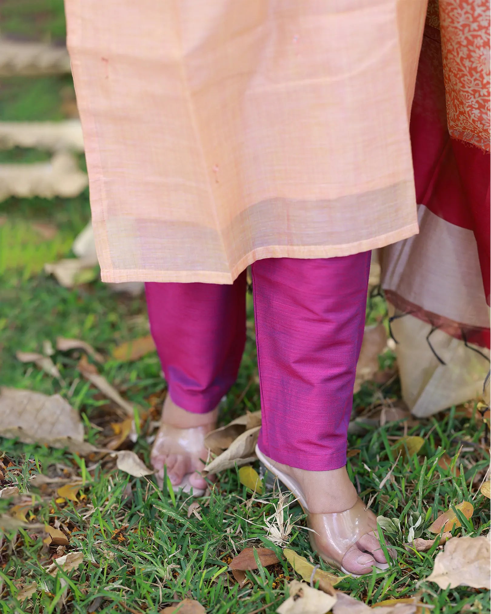 Manjal Poongaatru Kurti set with Dupatta