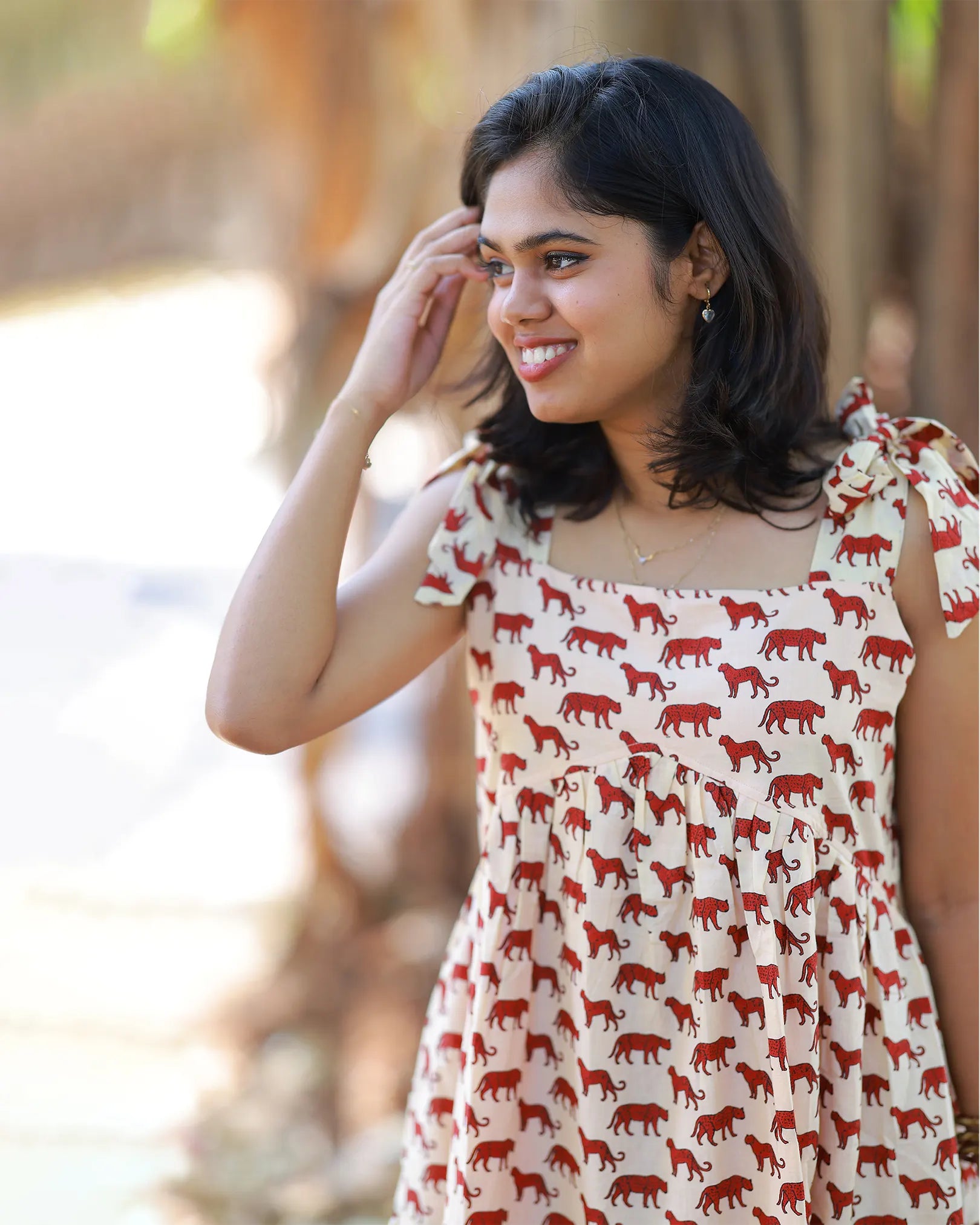 Siragugal Tie-Up Midi Dress