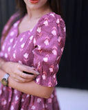Mulberry Petal Peplum