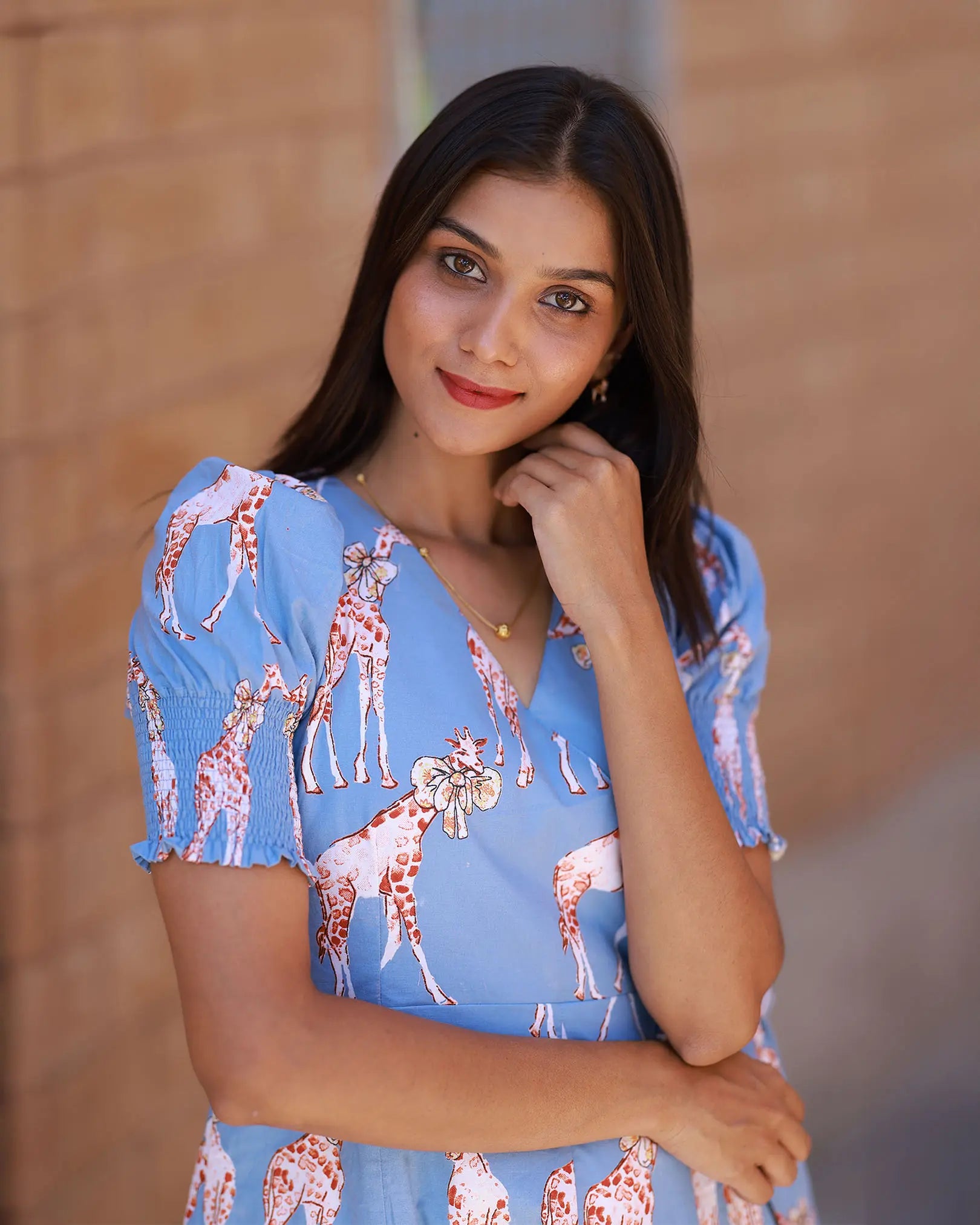 Blue Giraffe Dress