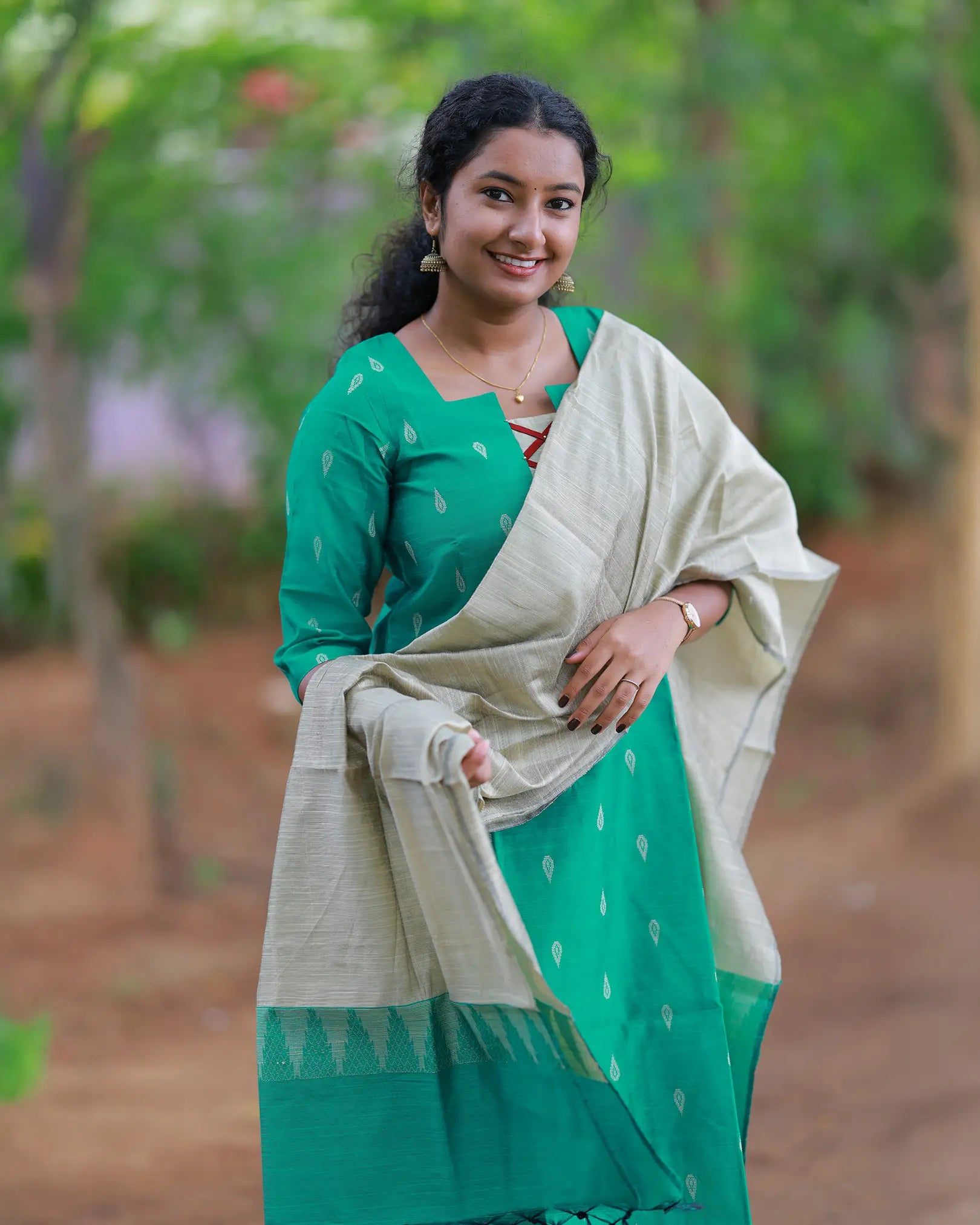 Raagam Varnam Kurti Set