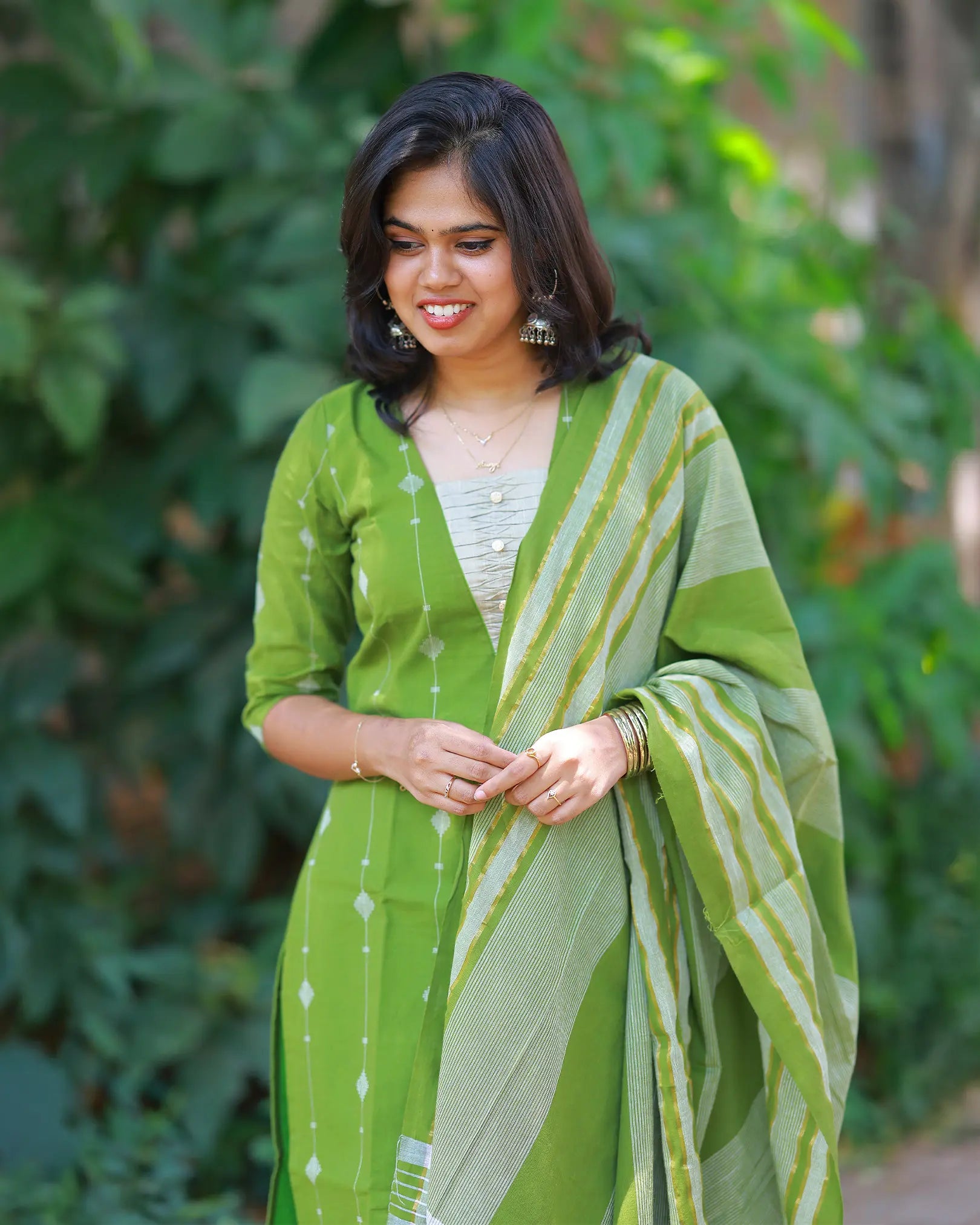Neem Grace Kurti Set with Dupatta