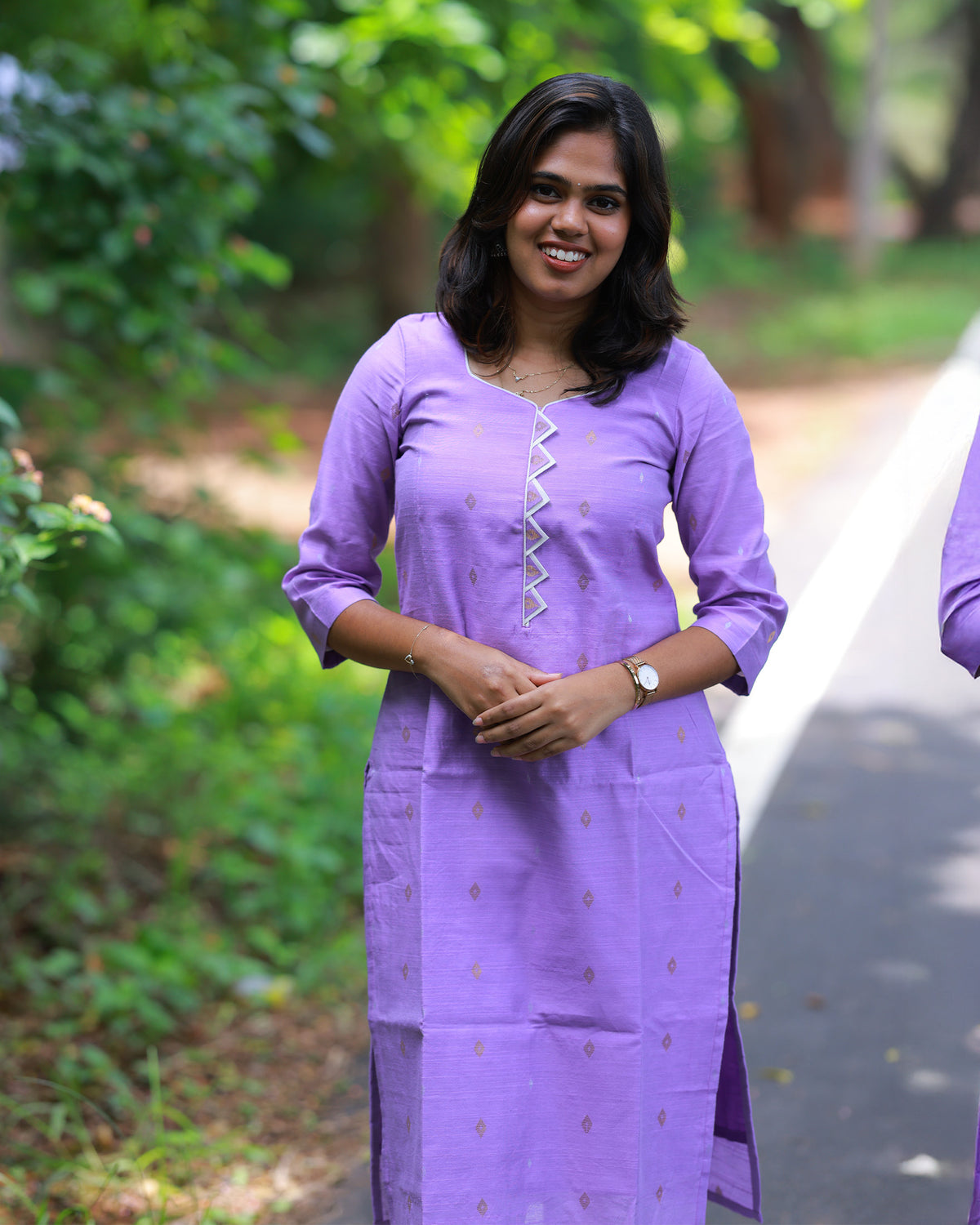 Vayalin Mugil Kurti Set with Dupatta