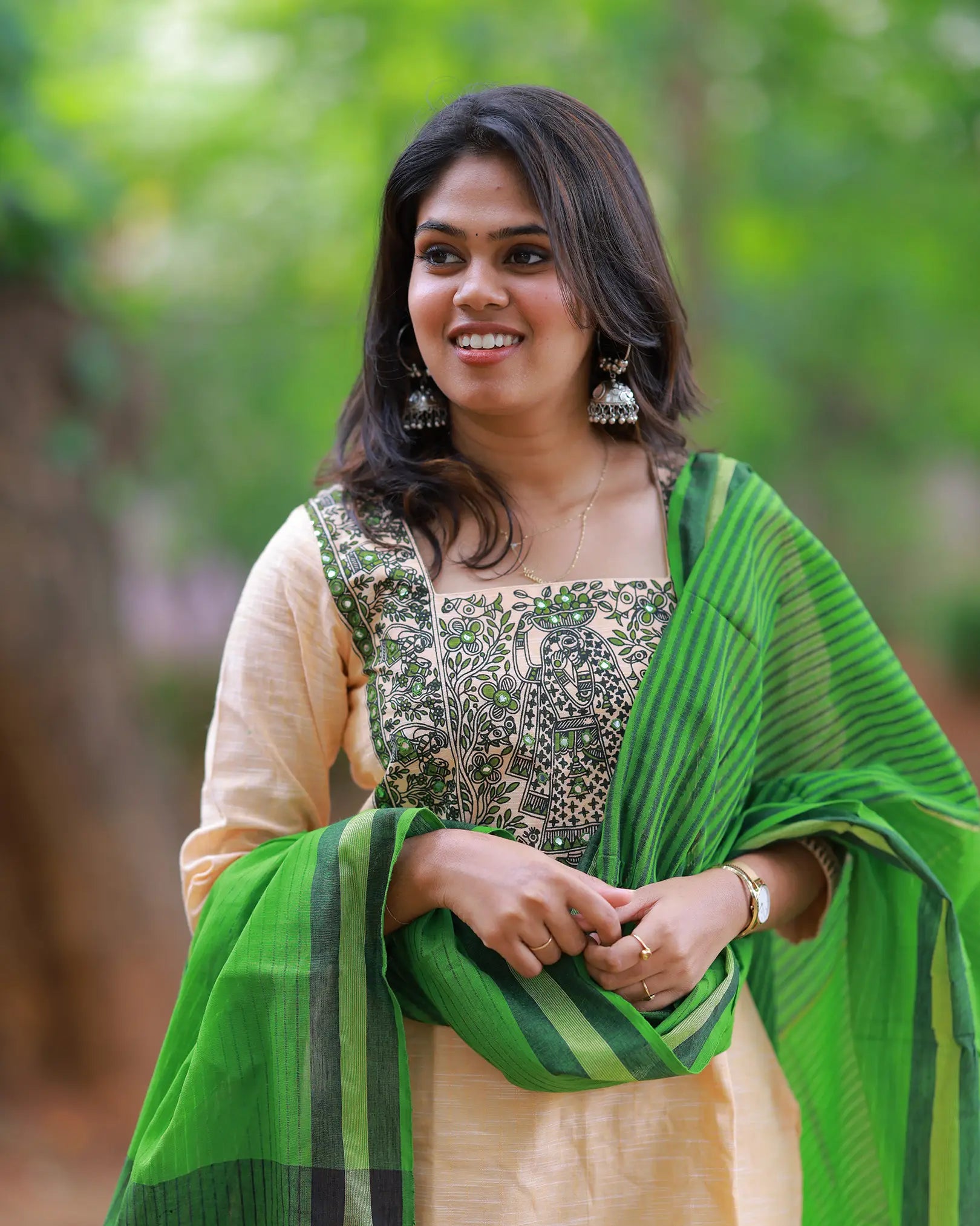 Pachai Yaathiri Kurti Set