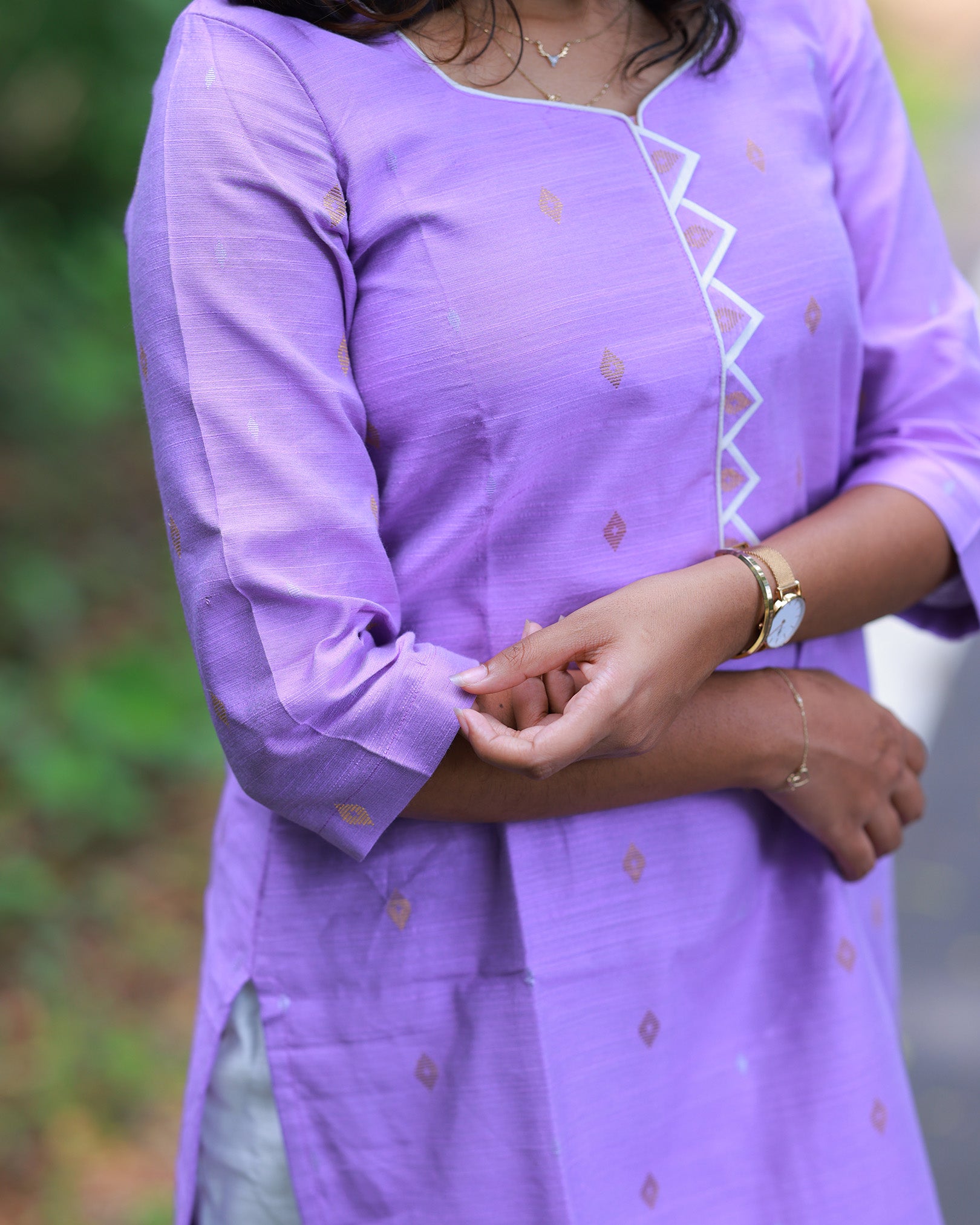 Vayalin Mugil Kurti Set with Dupatta