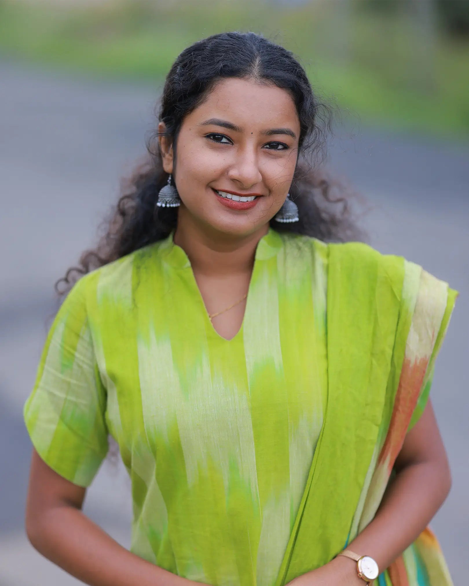 Pacche Mallige Kurti Set