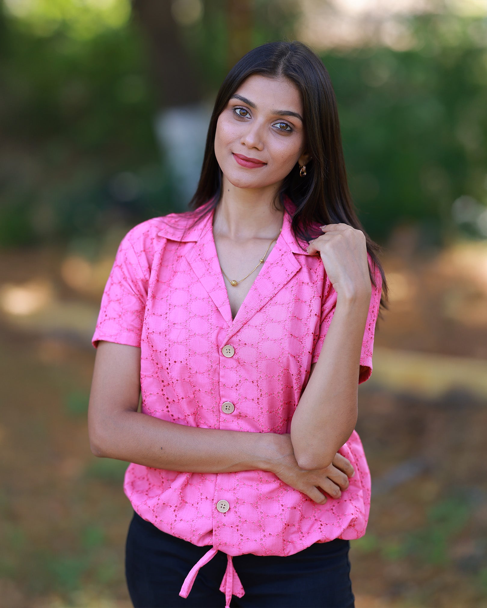 Pink Hakkoba Short Top