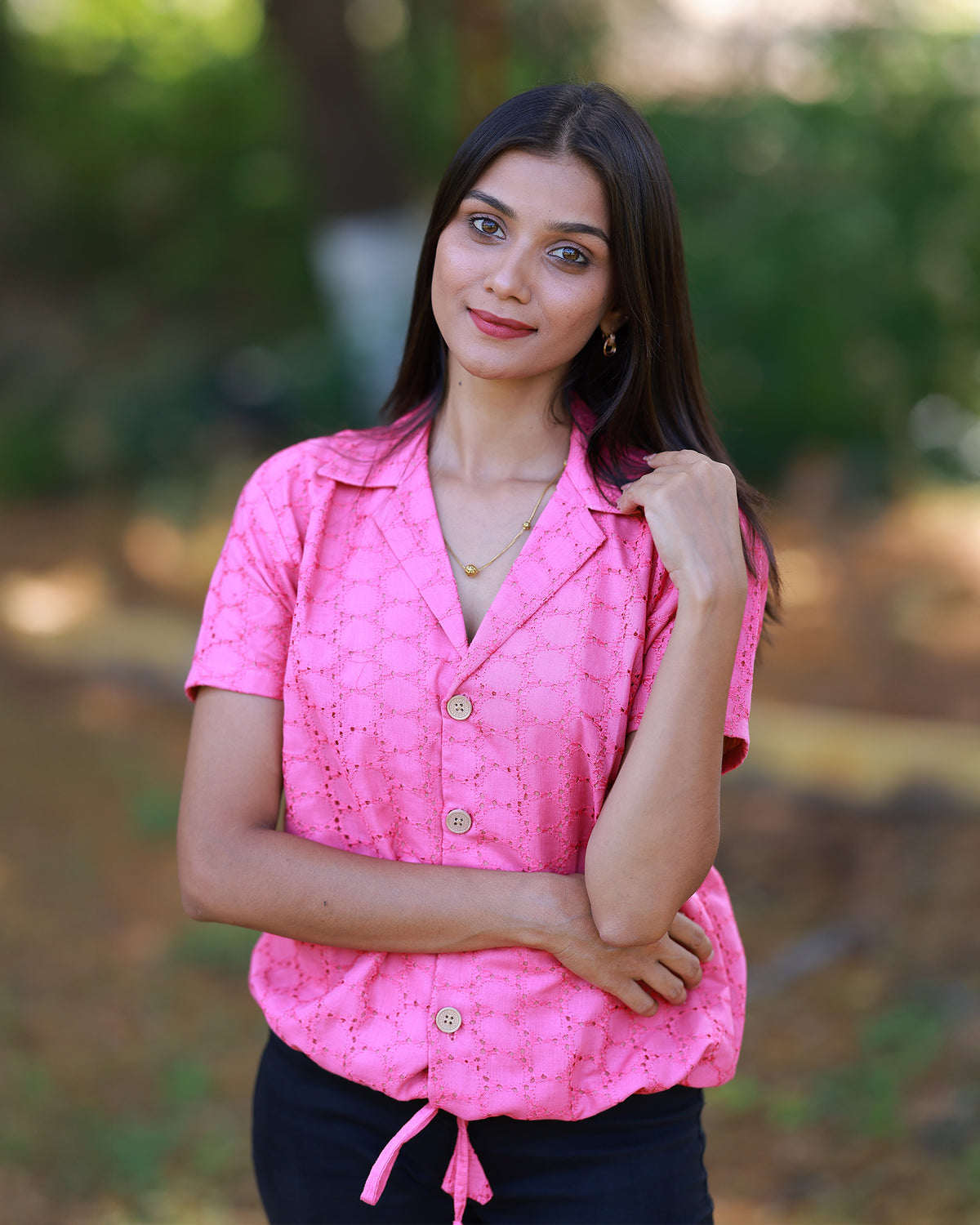 Pink Hakkoba Short Top