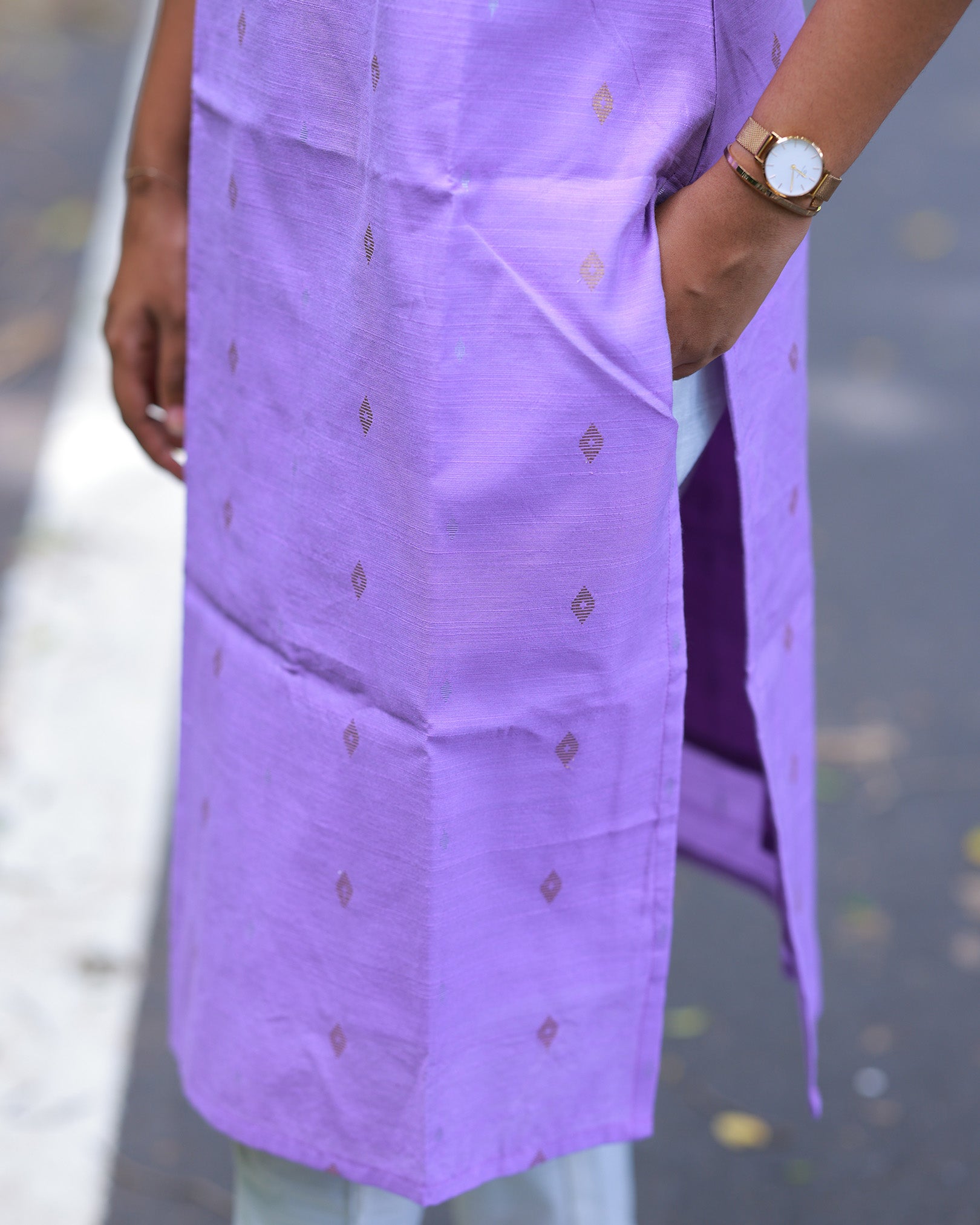 Vayalin Mugil Kurti Set with Dupatta