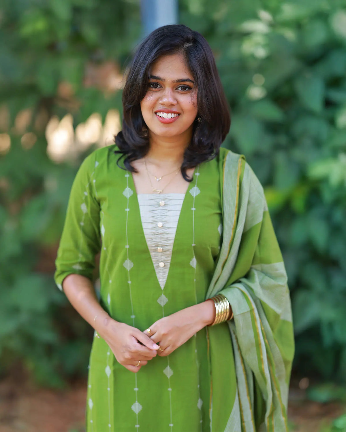 Neem Grace Kurti Set with Dupatta