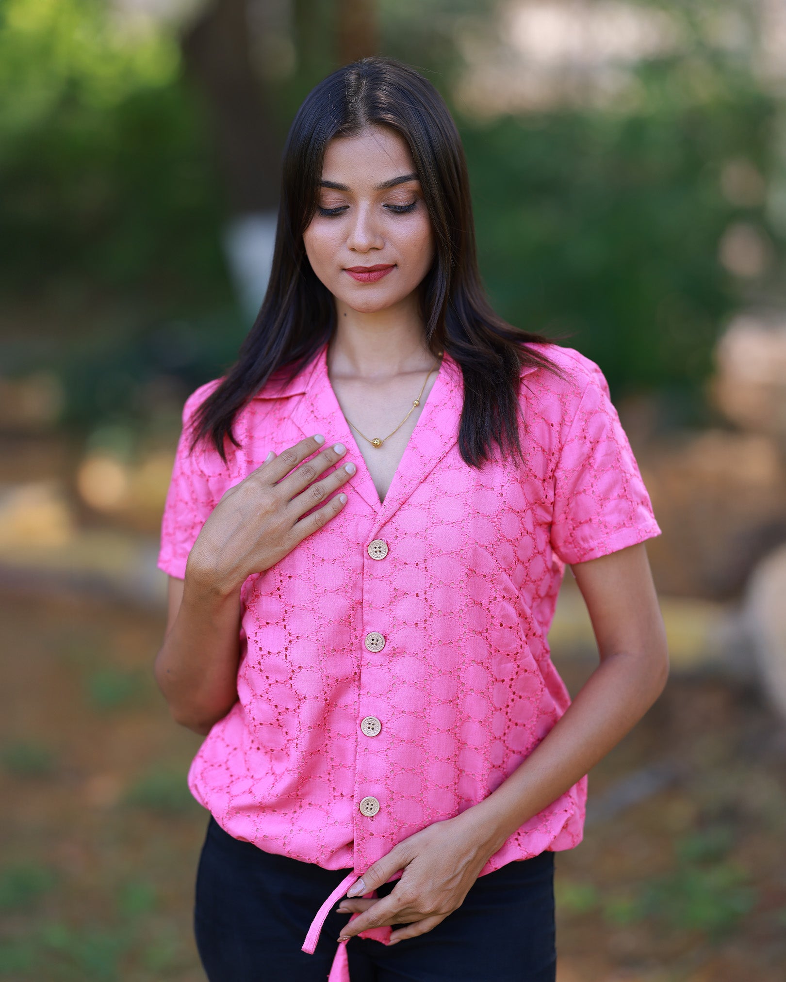 Pink Hakkoba Short Top