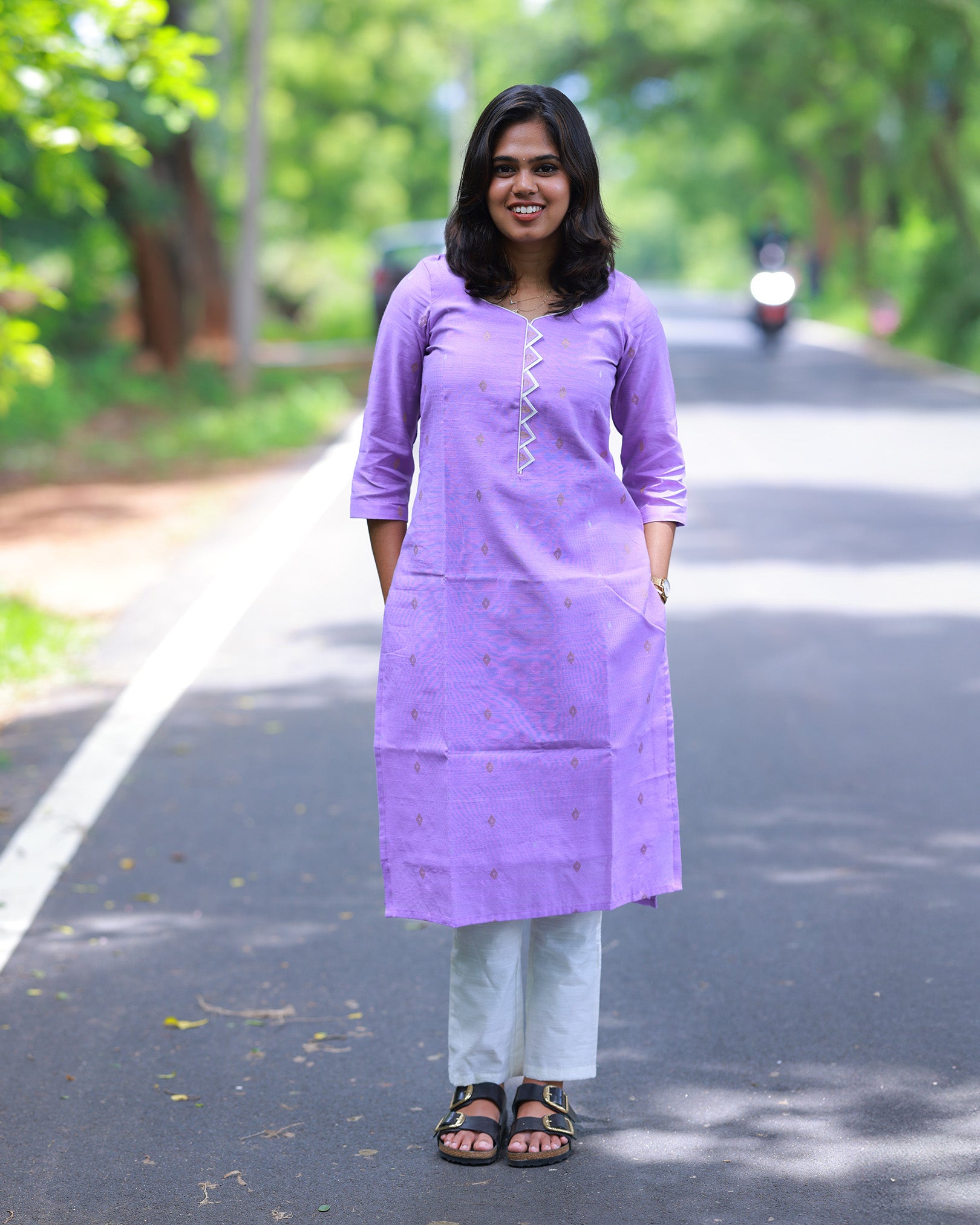 Vayalin Mugil Kurti Set with Dupatta