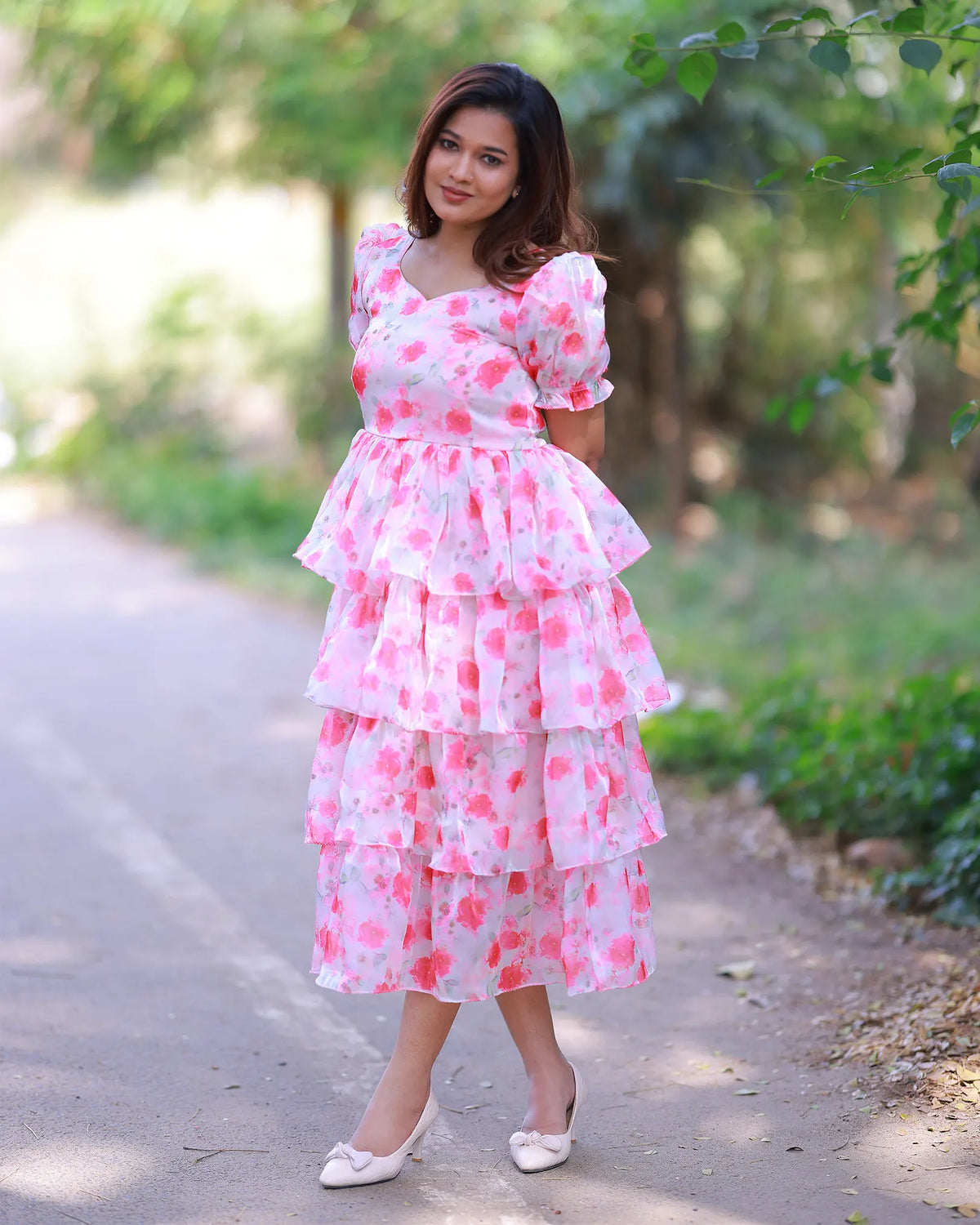 Rosy Ruffle Dress